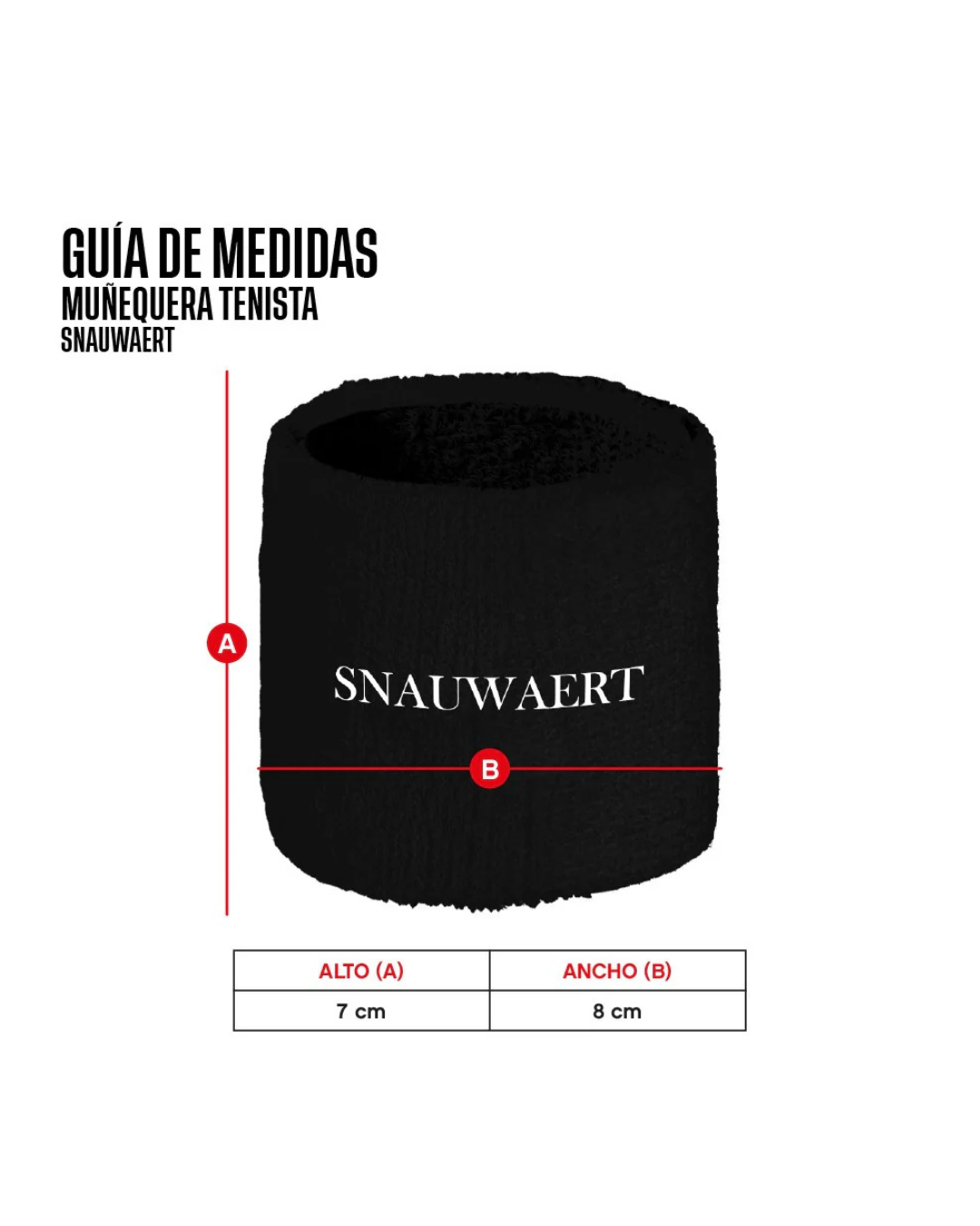 MUÑEQUERA DE TENIS PAR SNAUWAERT