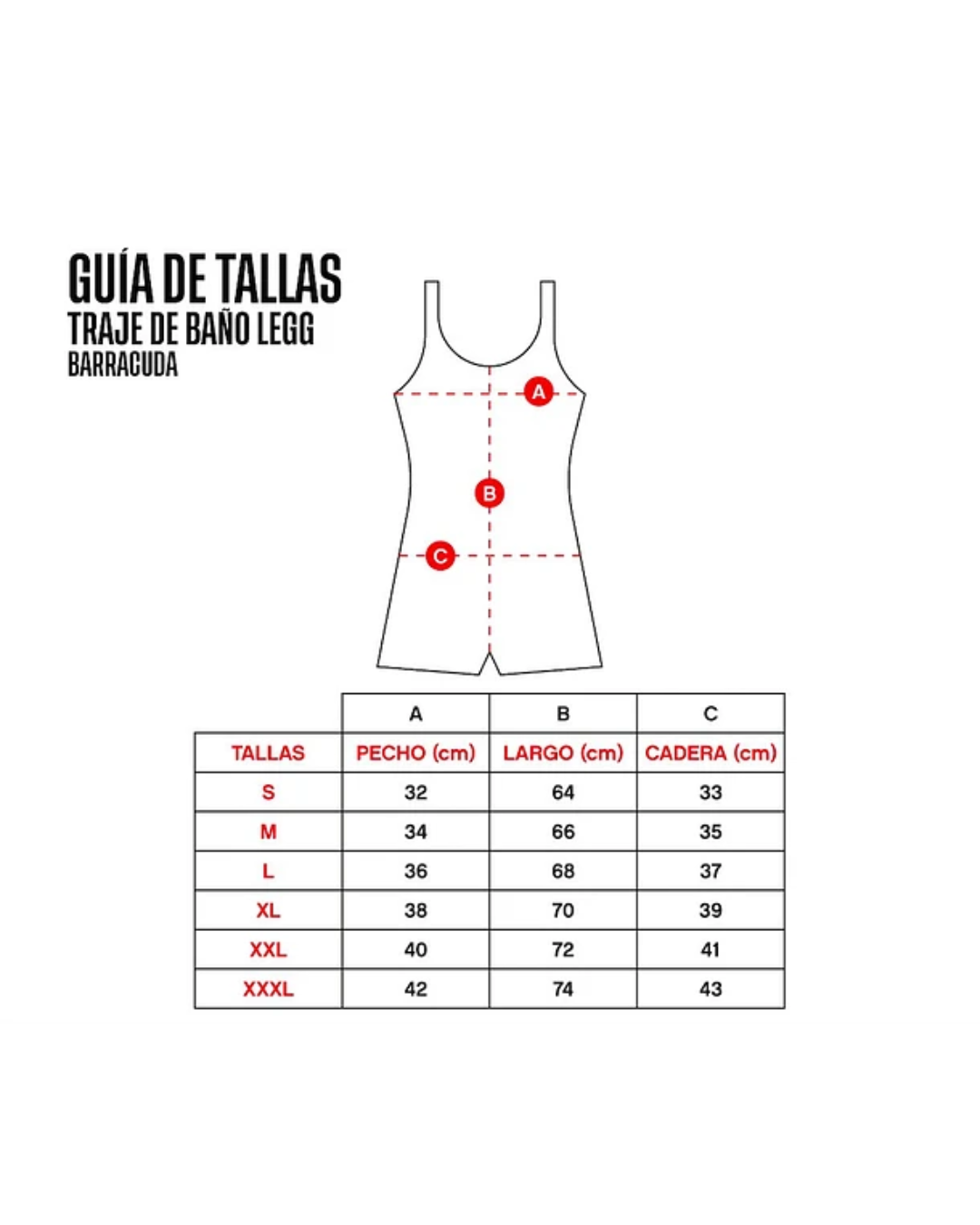 TRAJE DE BAÑO MUJER LEGG DARE BARRACUDA