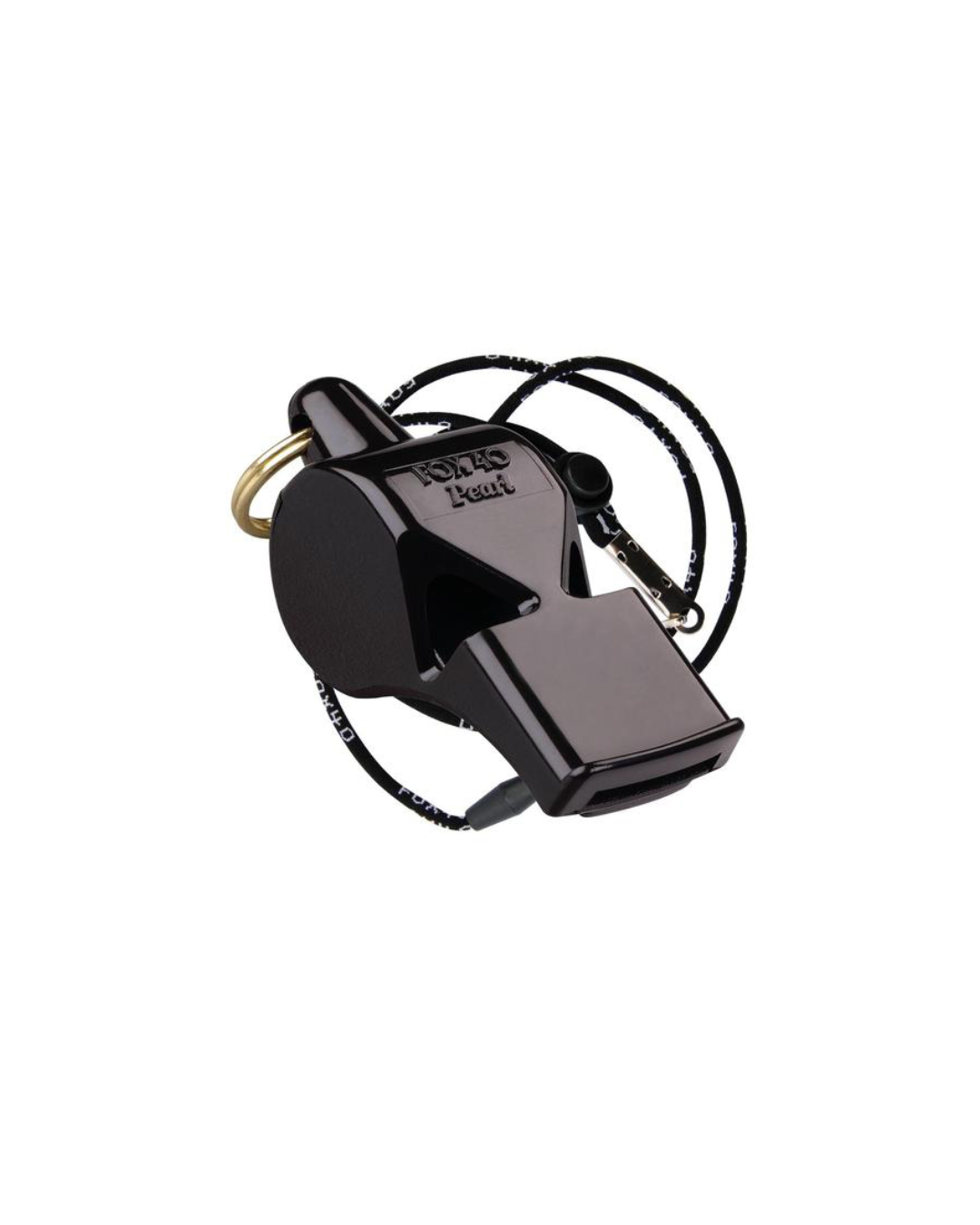 SILBATO CON CORDÓN FOX40 PEARL OFICIAL NEGRO