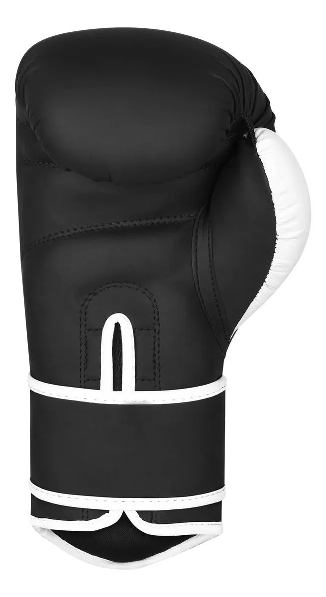 GUANTE DE BOX JAVCO- KICKBOXING-MUAY THAI NEGRO BLANCO