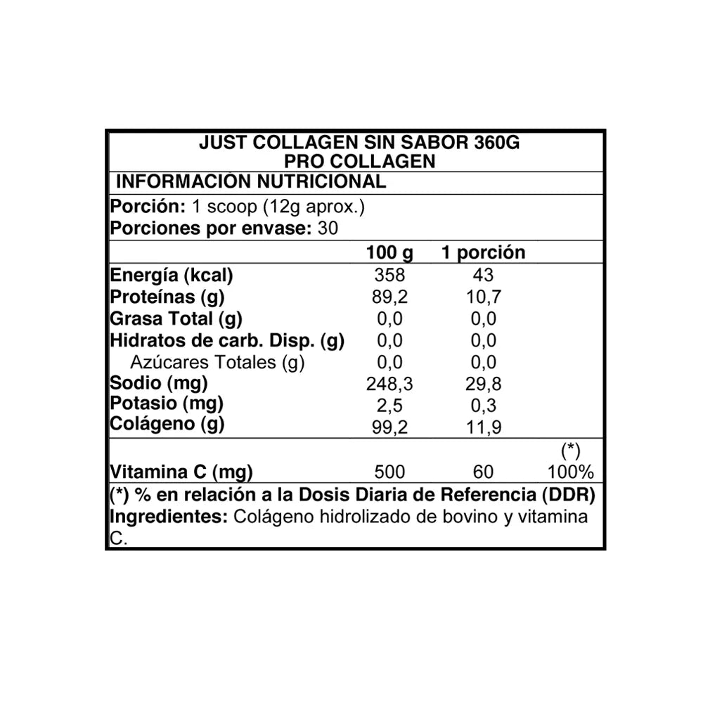JUST COLLAGEN 360 GR. PRO COLLAGEN