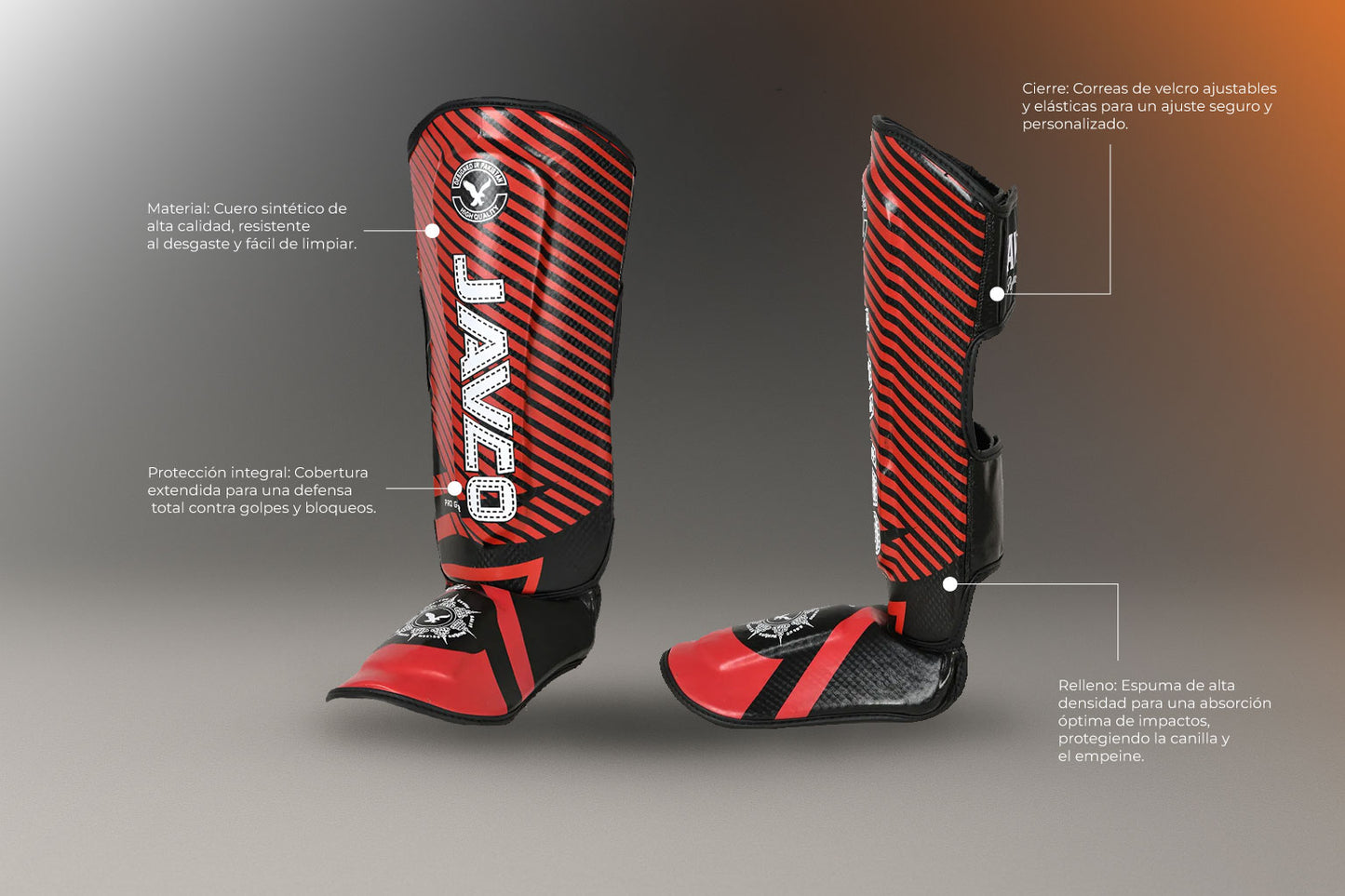 CANILLERA CON EMPEINERA JAVCO KICK BOXING & MUAY THAI