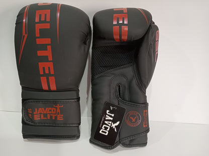 GUANTE DE BOX JAVCO- KICKBOXING-MUAY THAI NEGRO ROJO