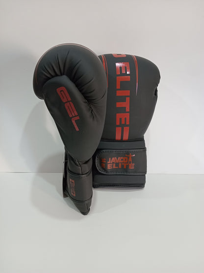GUANTE DE BOX JAVCO- KICKBOXING-MUAY THAI NEGRO ROJO