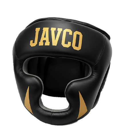 CABEZAL PROTECTOR DE BOXEO JAVCONEGRO DORADO