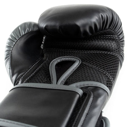 GUANTE BOX EVERLAST POWERLOCK 2 NEGRO GRIS 14 OZ.