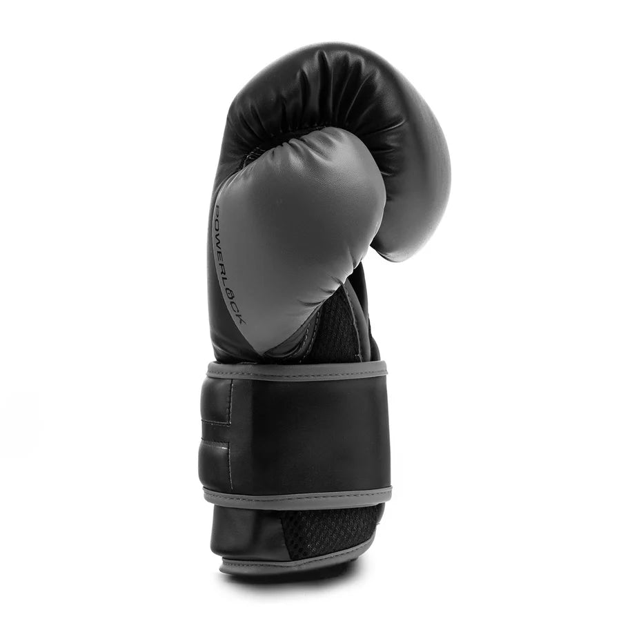 GUANTE  BOX EVERLAST POWERLOCK 2 NEGRO GRIS 12 OZ.