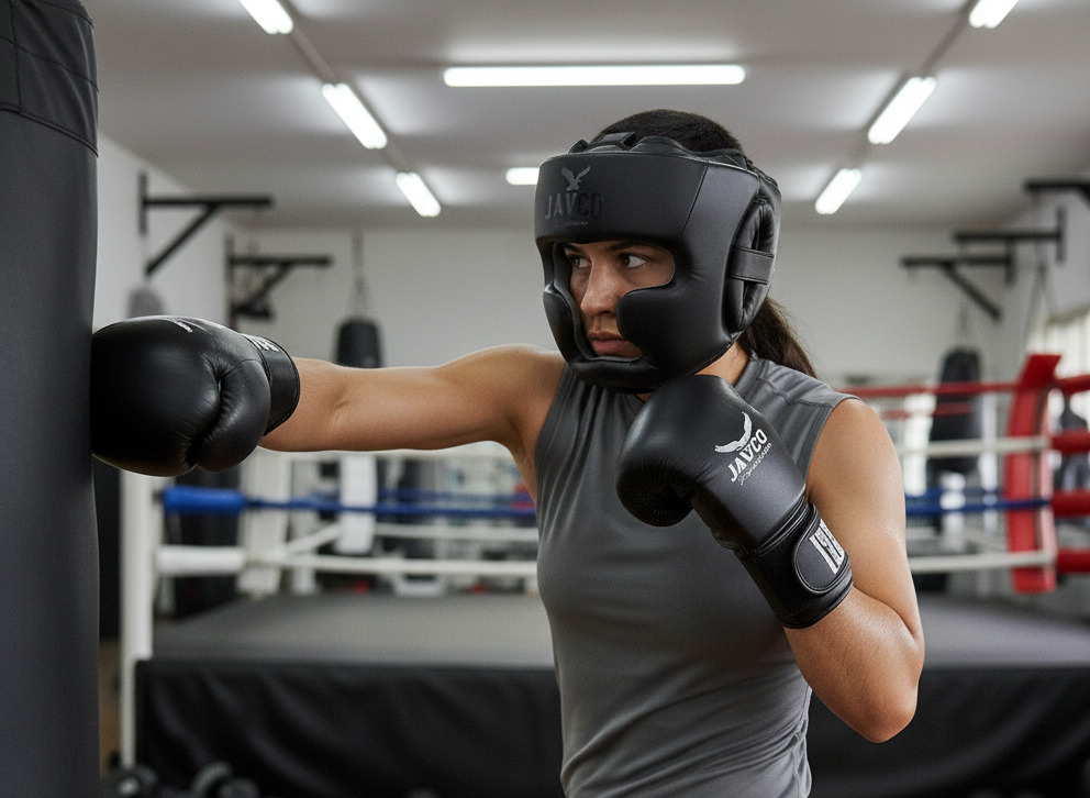 CABEZAL DE BOX - KICK BARBILLA JAVCO NEGRO