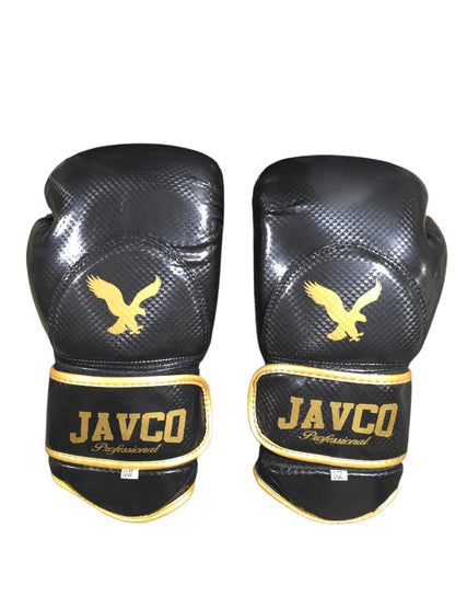 GUANTE DE BOX JAVCO- KICKBOXING-MUAY THAI NEGRO AGUILA DORADA