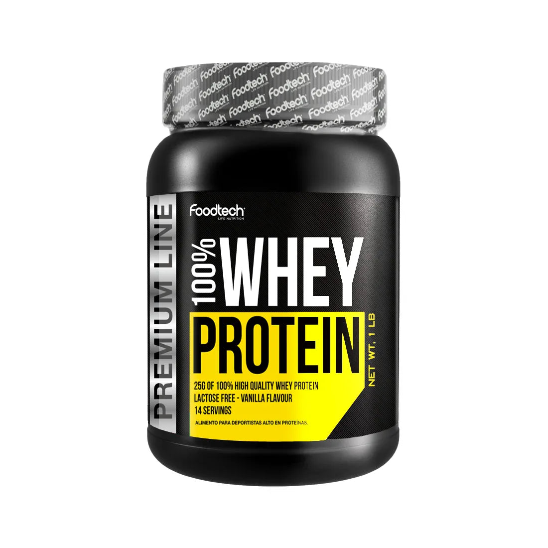 FOODTECH 100% WHEY PREMIUM LINE PROTEINA 2LB DELITE VAINILLA