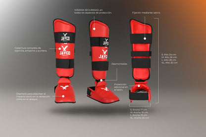 CANILLERA CON EMPEINERA KARATE/ TKD. DESMONTABLE