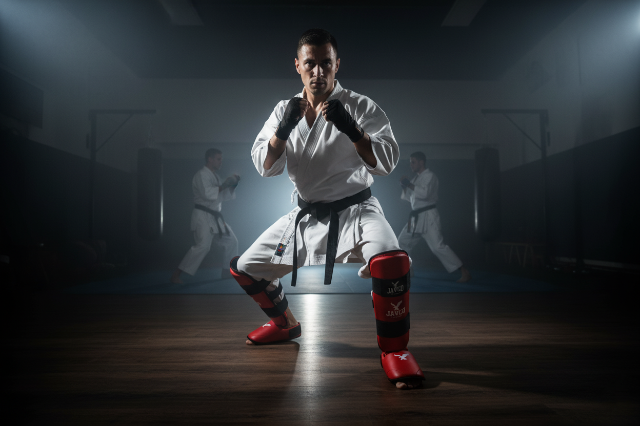 CANILLERA CON EMPEINERA KARATE/ TKD. DESMONTABLE