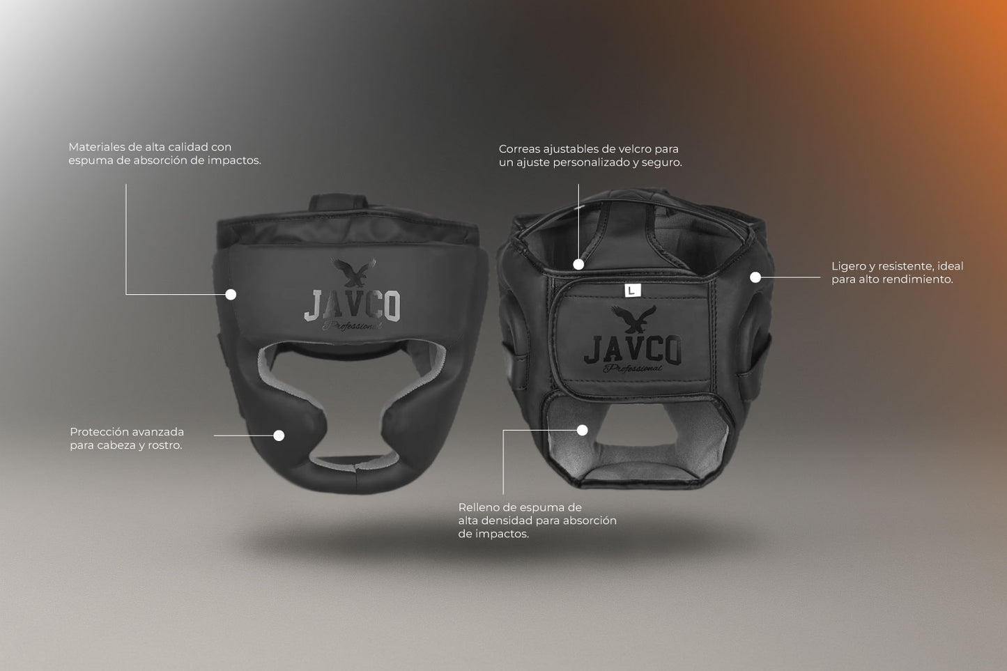 CABEZAL DE BOX - KICK BARBILLA JAVCO NEGRO