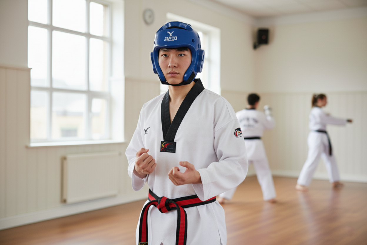 CABEZAL TKD. ARTES MARCIALES JAVCO ROJO