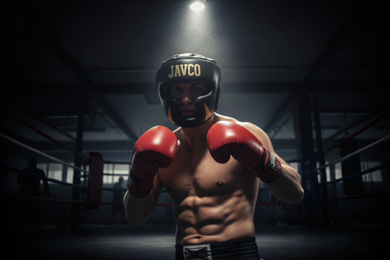 CABEZAL PROTECTOR DE BOXEO JAVCONEGRO DORADO