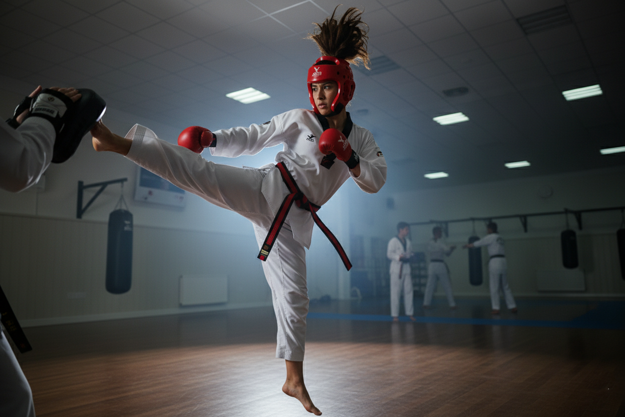 CABEZAL TKD. ARTES MARCIALES JAVCO ROJO