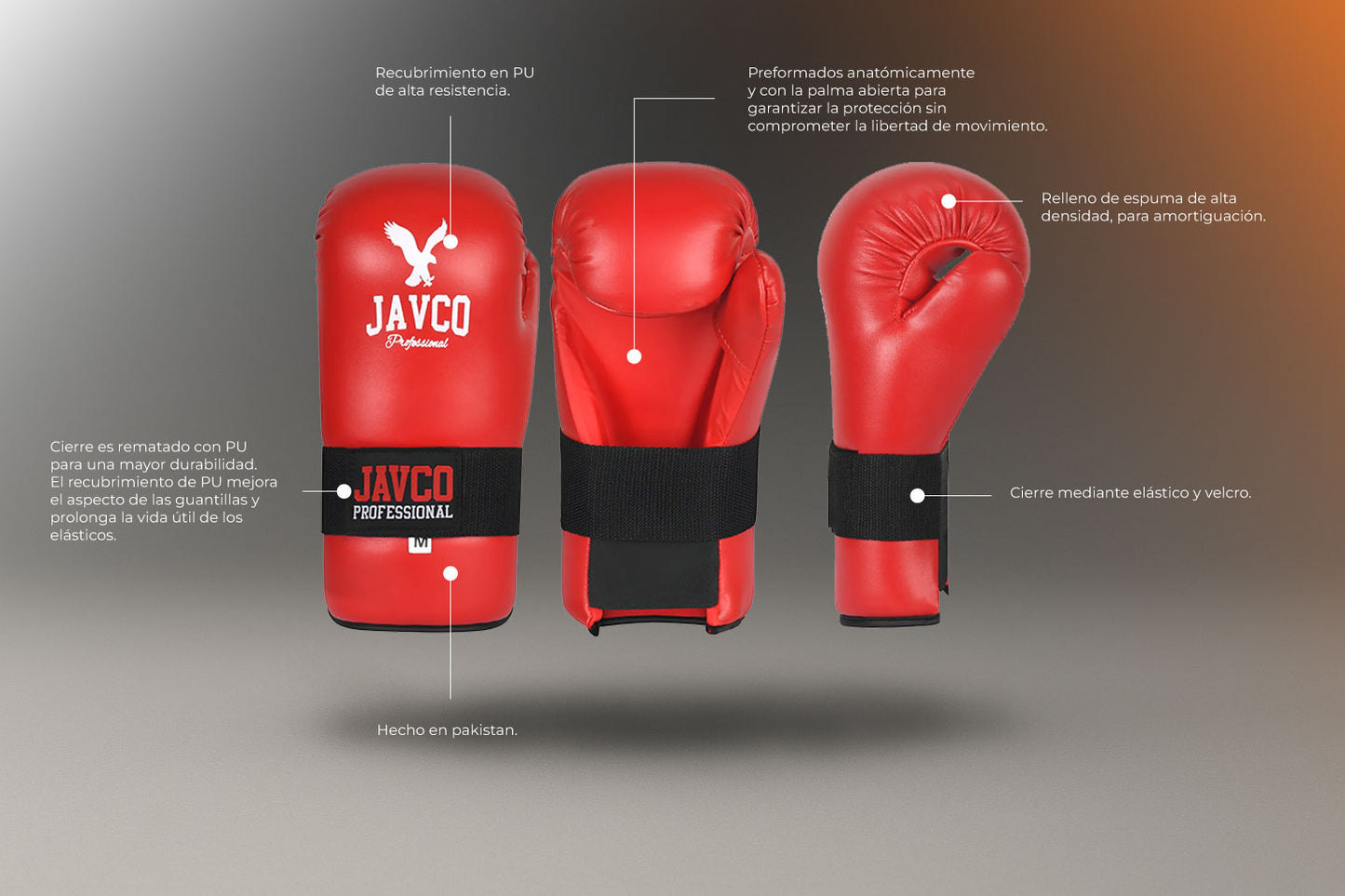 GUANTILLA DE KARATE MODELO ITF