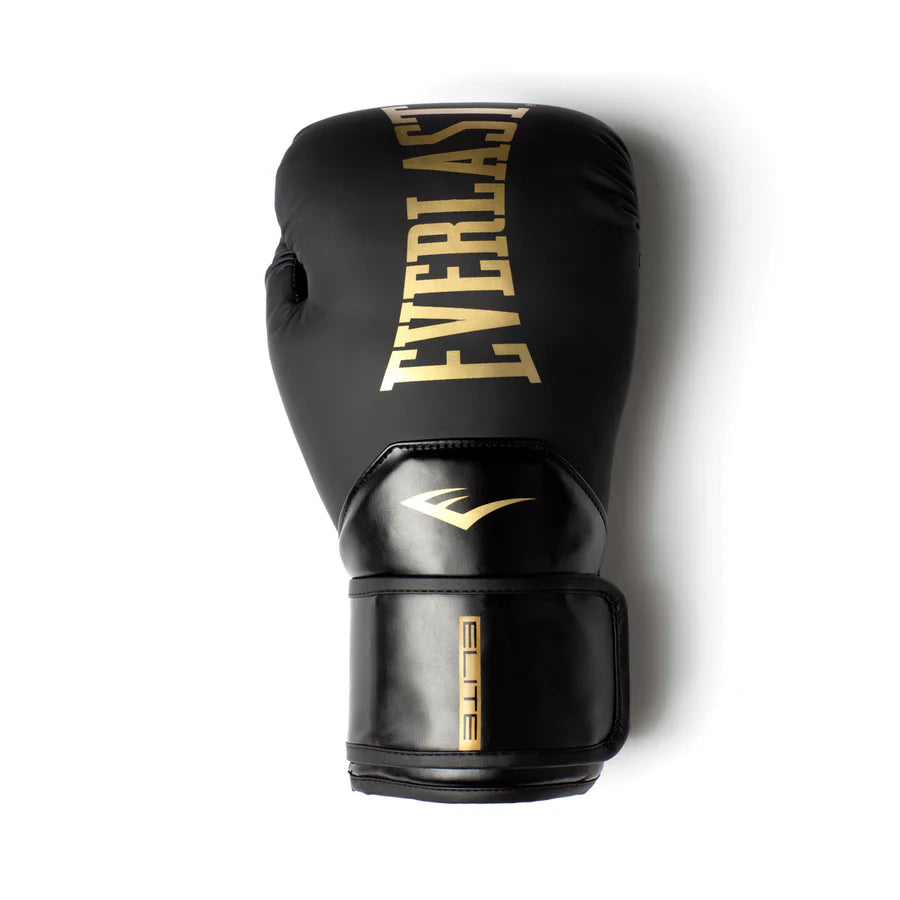 GUANTE BOX EVERLAST 14OZ ELITE 2 NEGRO DORADO