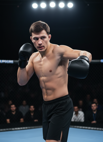 GUANTE DE BOX JAVCO- KICKBOXING-MUAY THAI NEGRO